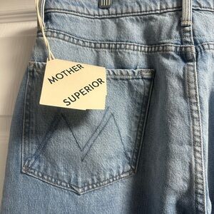 MOTHER Superior High-Rise Light Wash Denim Jeans